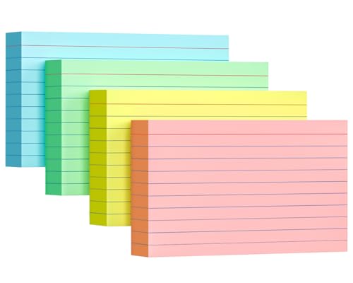 Classic Colored Index Cards 3x5, 200 Pack, 180gsm Heavy