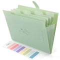 Classic SKYDUE Expanding File Folder with 5 Pockets, Aesthetic Accordion File for Daily Use