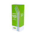 Modern Basics Disposable Striped Plastic Flex Straws, BPA Kit