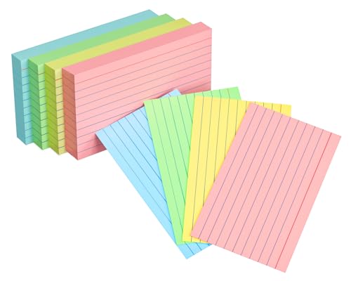 Classic Colored Index Cards 3x5, 200 Pack, 180gsm Heavy