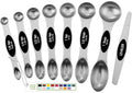 Classic Spring Chef Stainless Steel Magnetic Measuring Spoons Set Collection