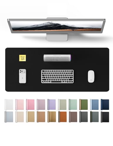 top-tier YSAGi Leather Office Desk Pad Protector, Large Mouse Set